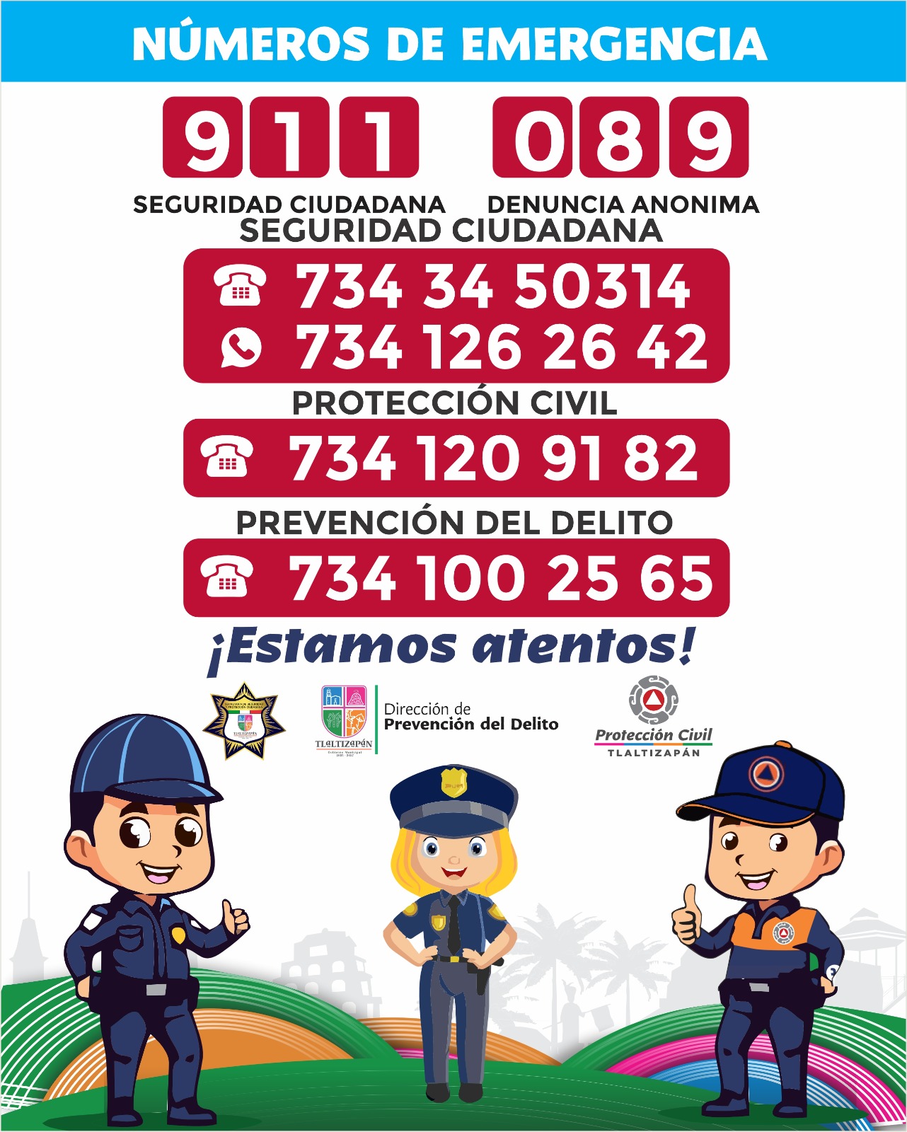 Números de emergencia Tlaltizapán